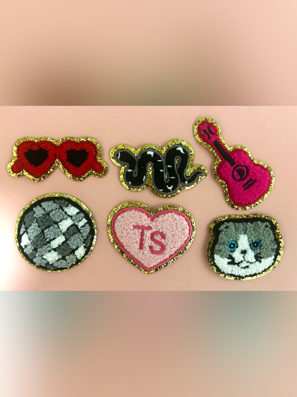 6 Taylor Swift Swiftie Theme Iron-on Patches